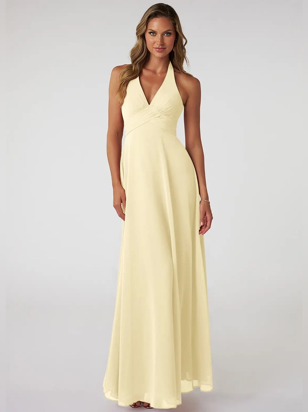 Azazie Tessie A2 Lemon Sorbet